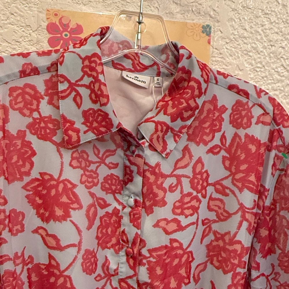 Hermoza Chiffon Floral Maxi Flowy Size Small NWOT Resort, Wedding Guest & Boho - Picture 10 of 17